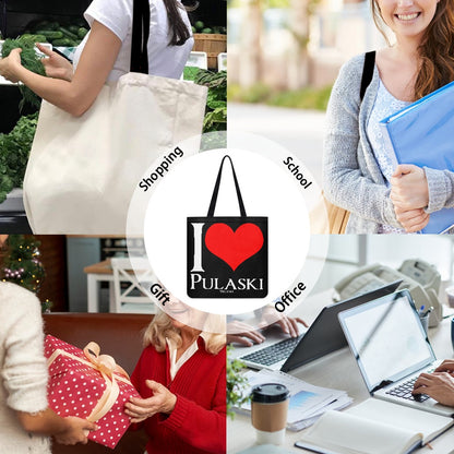 I Heart Pulaski Shopping bag  ( Double-sided Print )