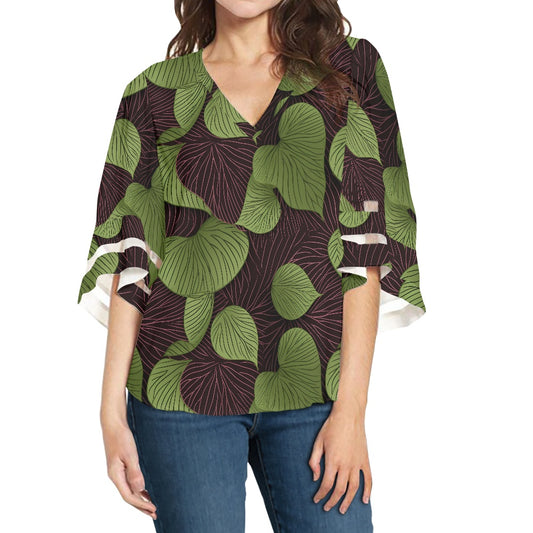 Women Puff Sleeve Blouse white