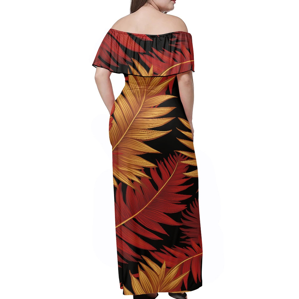 Women's Off The Shoulder short sleeve dress