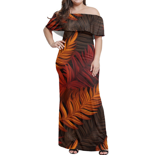 Women's Off The Shoulder short sleeve dress white