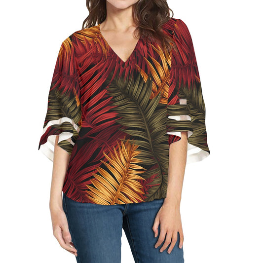 Women Puff Sleeve Blouse white