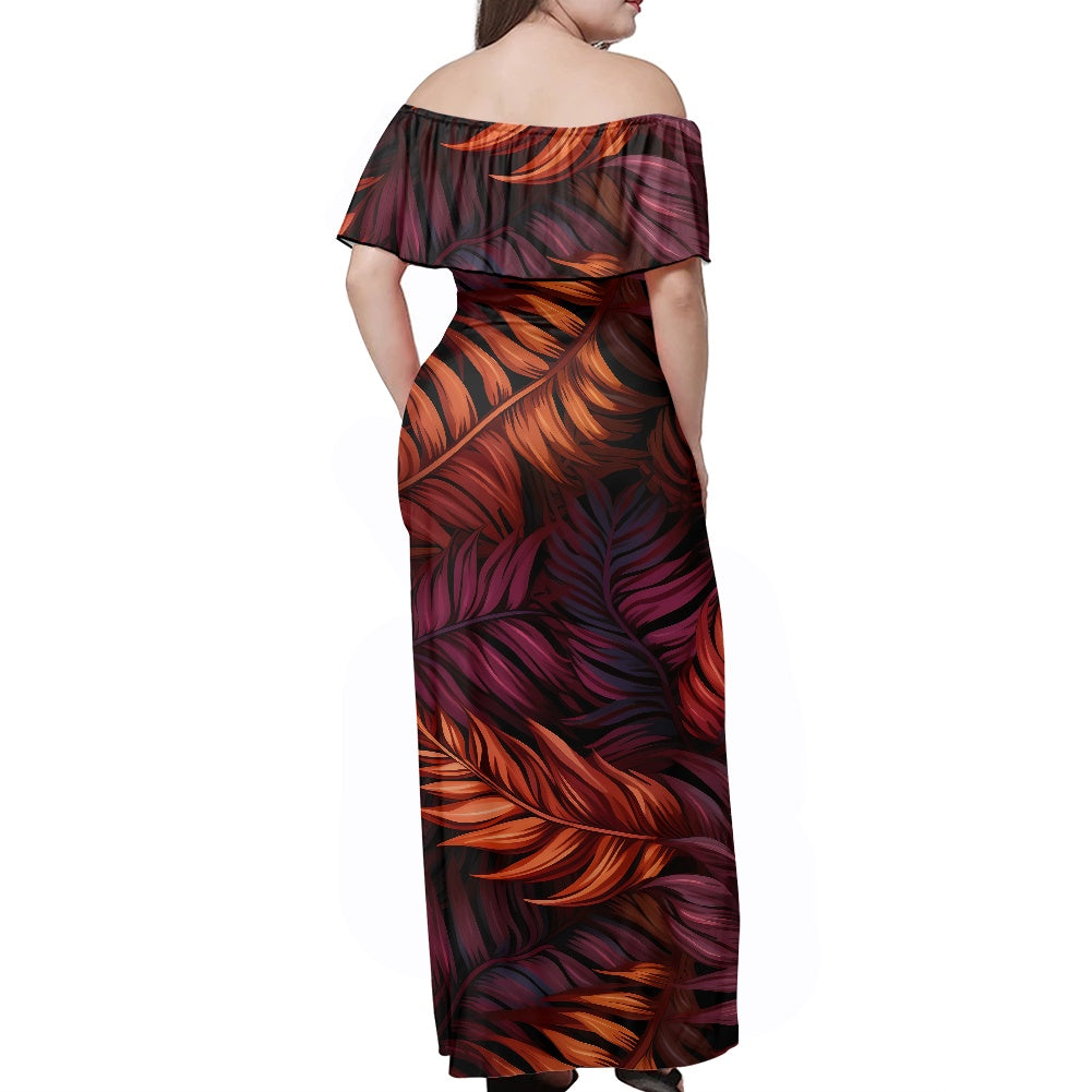 Women's Off The Shoulder short sleeve dress