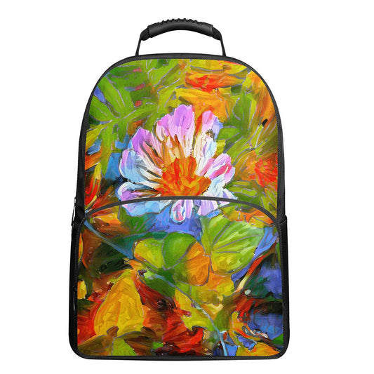 Petunia Flower 17 Inch Felt Backpack