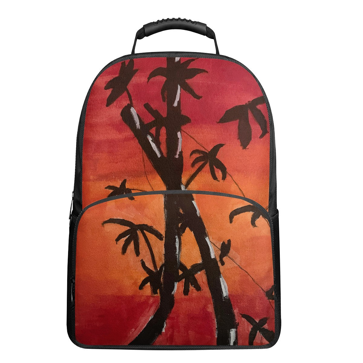 Bamboo at Sunset 17 Inch Felt Backpack