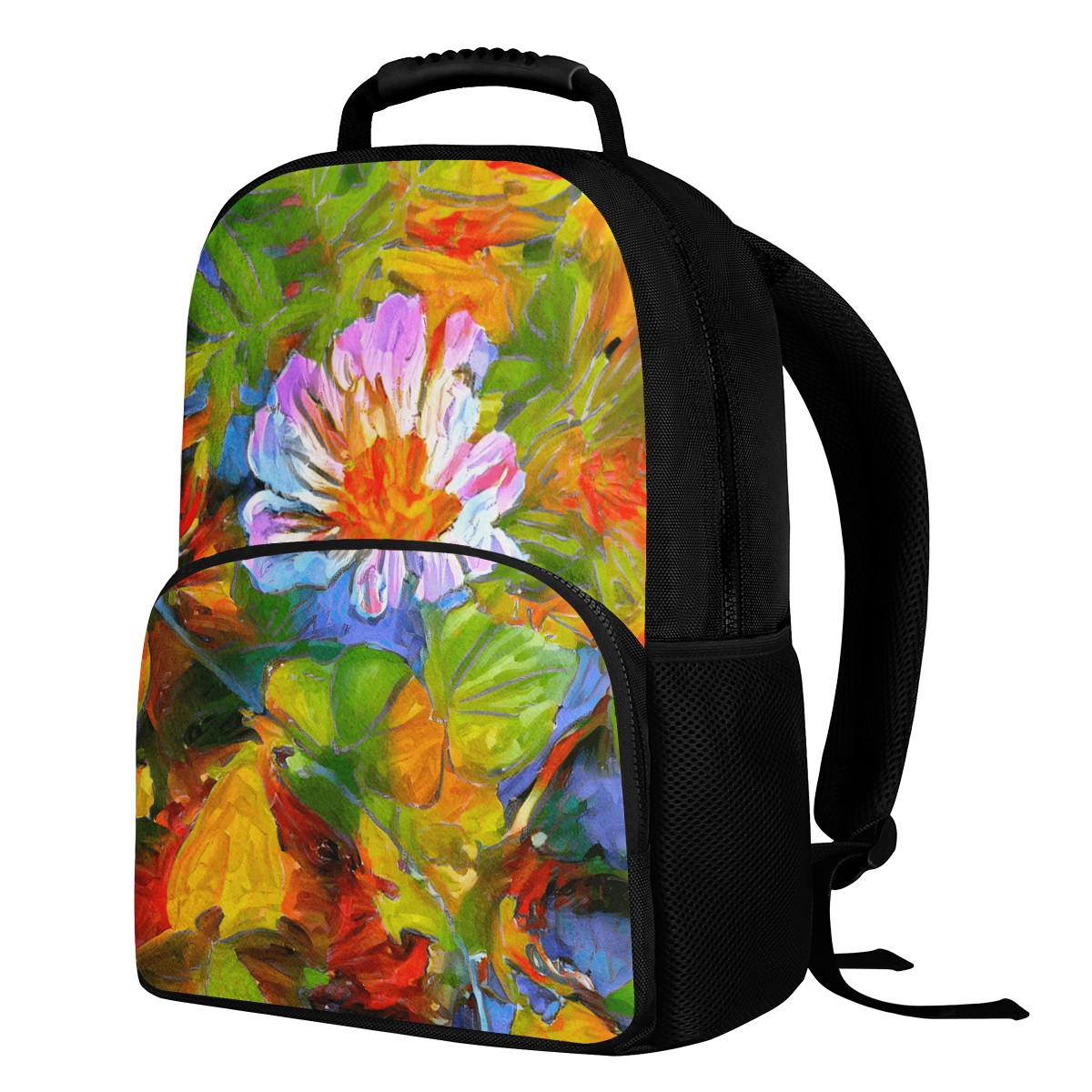 Petunia Flower 17 Inch Felt Backpack