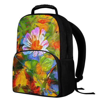 Petunia Flower 17 Inch Felt Backpack