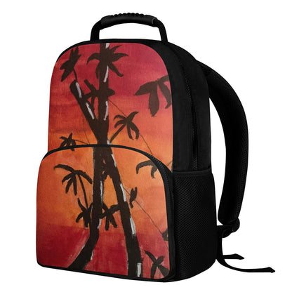 Bamboo at Sunset 17 Inch Felt Backpack