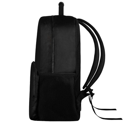 Black 17 Inch Felt Backpack