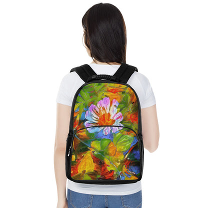 Petunia Flower 17 Inch Felt Backpack