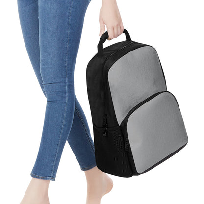 Silver Gray 17 Inch Felt Backpack