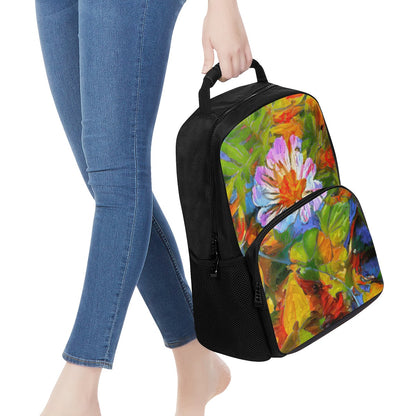 Petunia Flower 17 Inch Felt Backpack