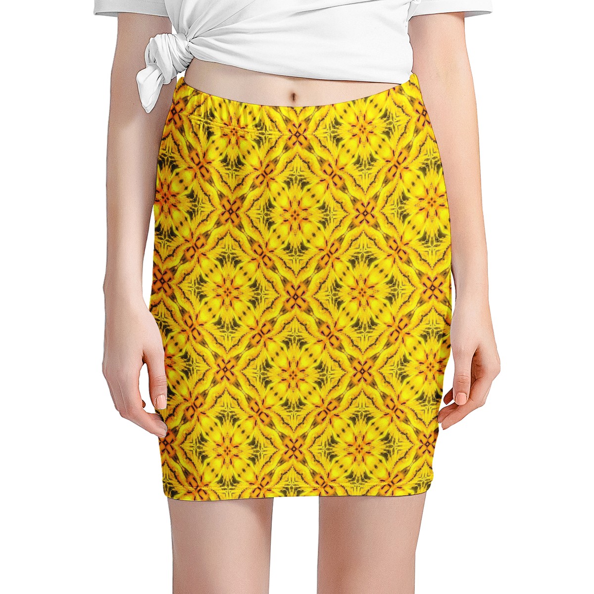 Yellow Toghu: Cameroon Women’s Mini Skirt