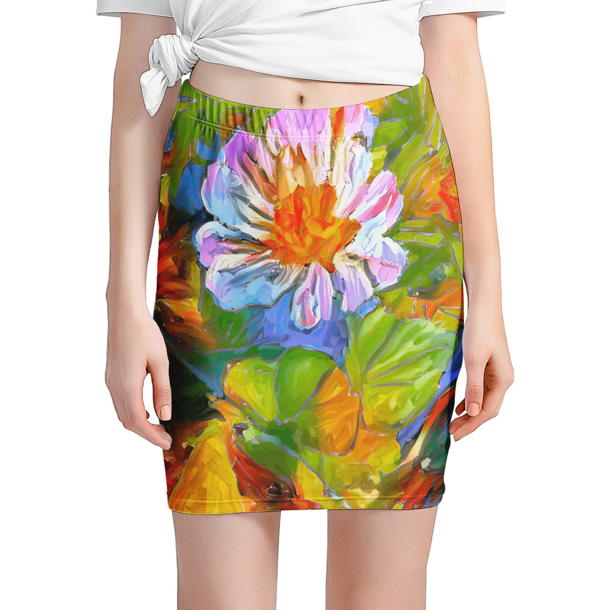 Petunia Flower Women’s Mini Skirt