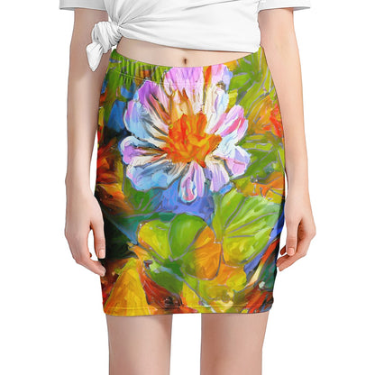 Petunia Flower Women’s Mini Skirt