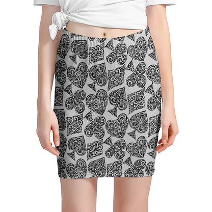 Poker Women’s Mini Skirt - Luxtrini, LLC