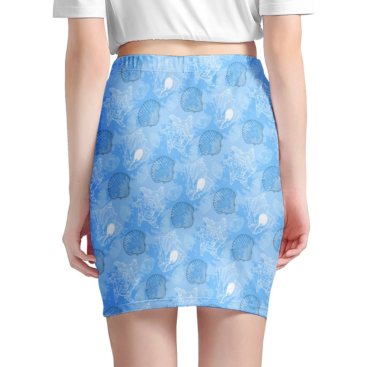 Blue Seashell Ocean Women’s Mini Skirt