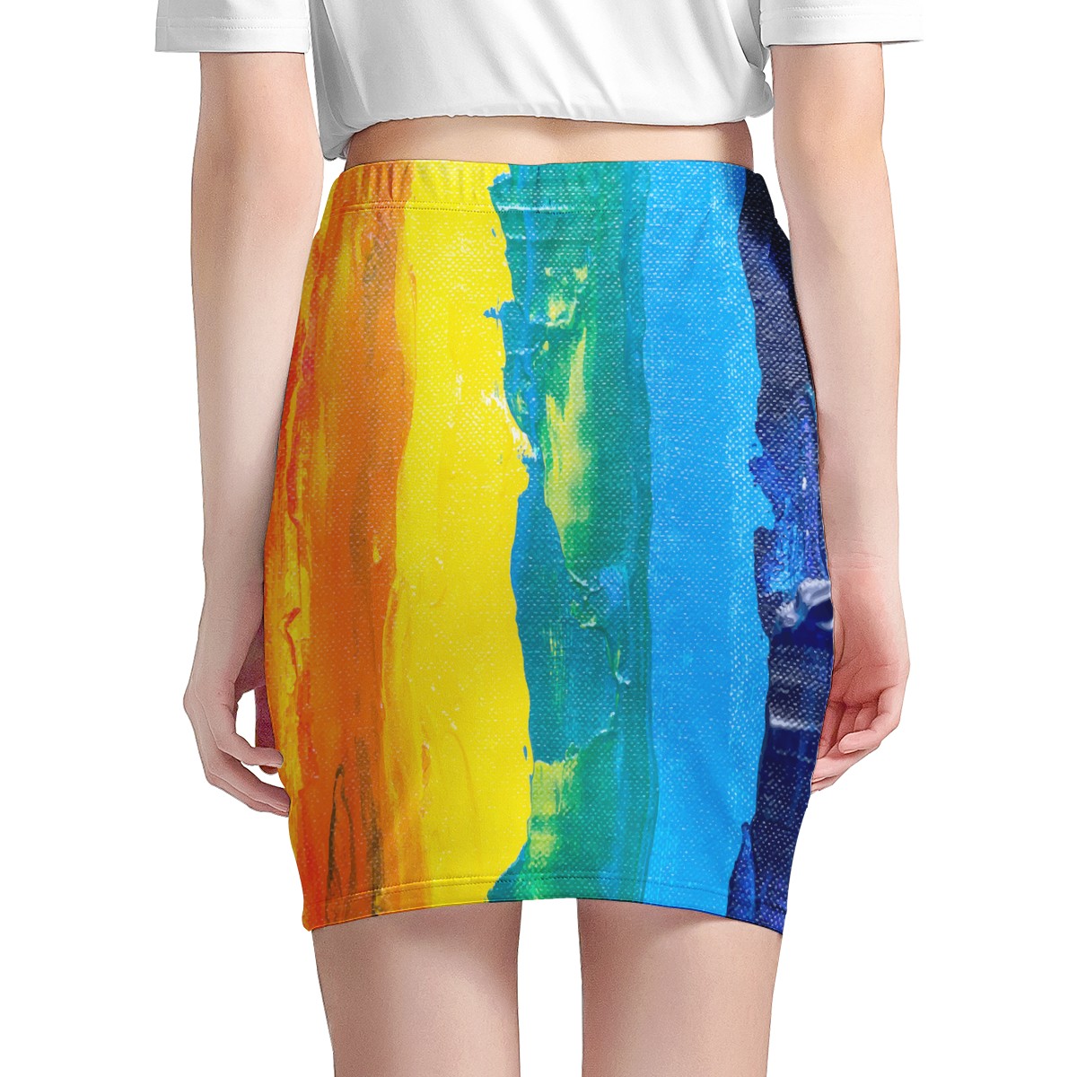 Rainbow Painting Women’s Mini Skirt