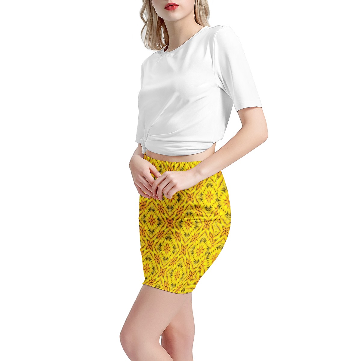 Yellow Toghu: Cameroon Women’s Mini Skirt