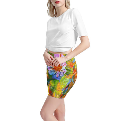 Petunia Flower Women’s Mini Skirt