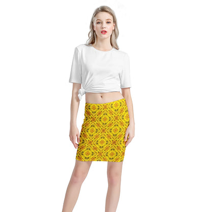 Yellow Toghu: Cameroon Women’s Mini Skirt