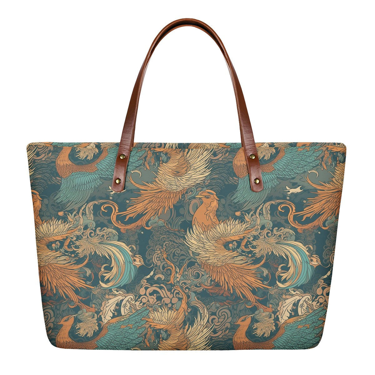 Majestic Dragon and Graceful Phoenix Women's Tote Bag