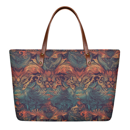 Majestic Dragon and Ethereal Phoenix Women's Tote Bag