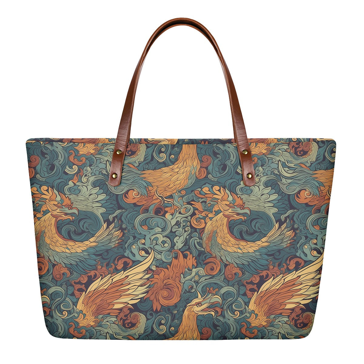 The Dragon and Phoenix are a harmonious duo, representing a balance of power and grace. Women's Tote Bag