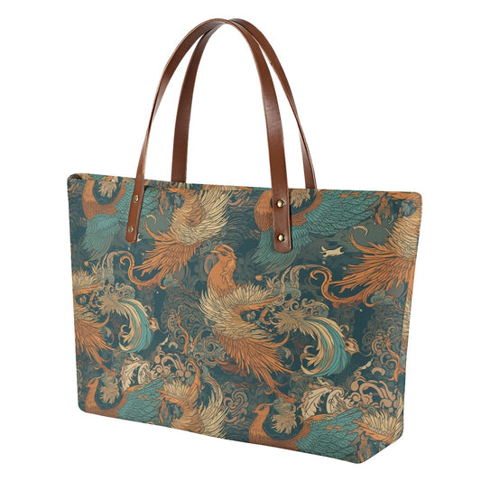 Majestic Dragon and Graceful Phoenix Women's Tote Bag