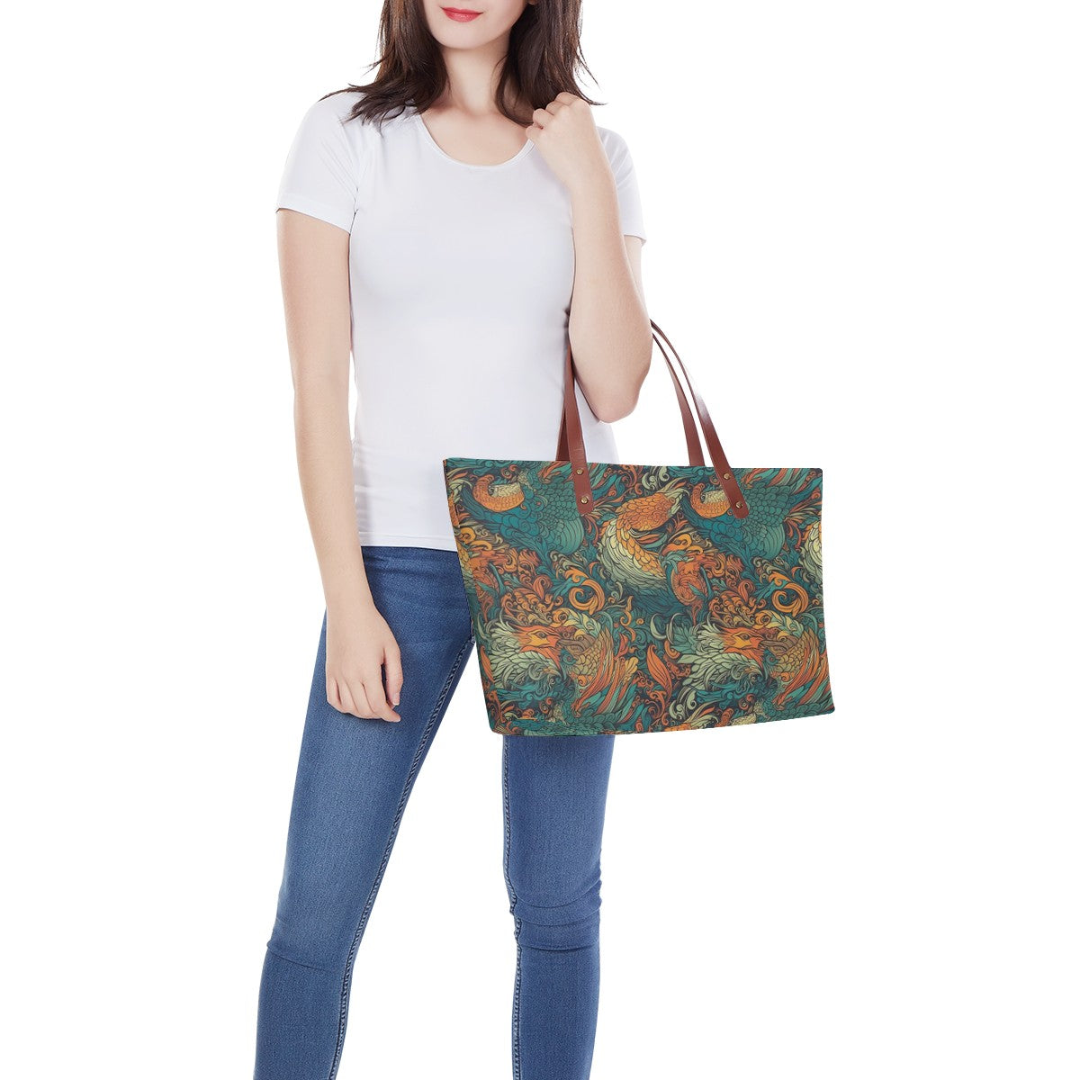 Our Exquisite Dragon and Phoenix Women's Tote Bag