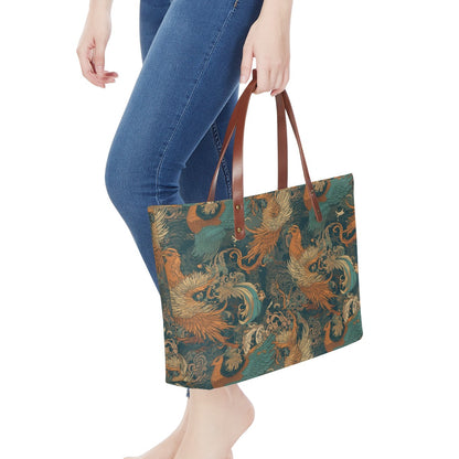 Majestic Dragon and Graceful Phoenix Women's Tote Bag