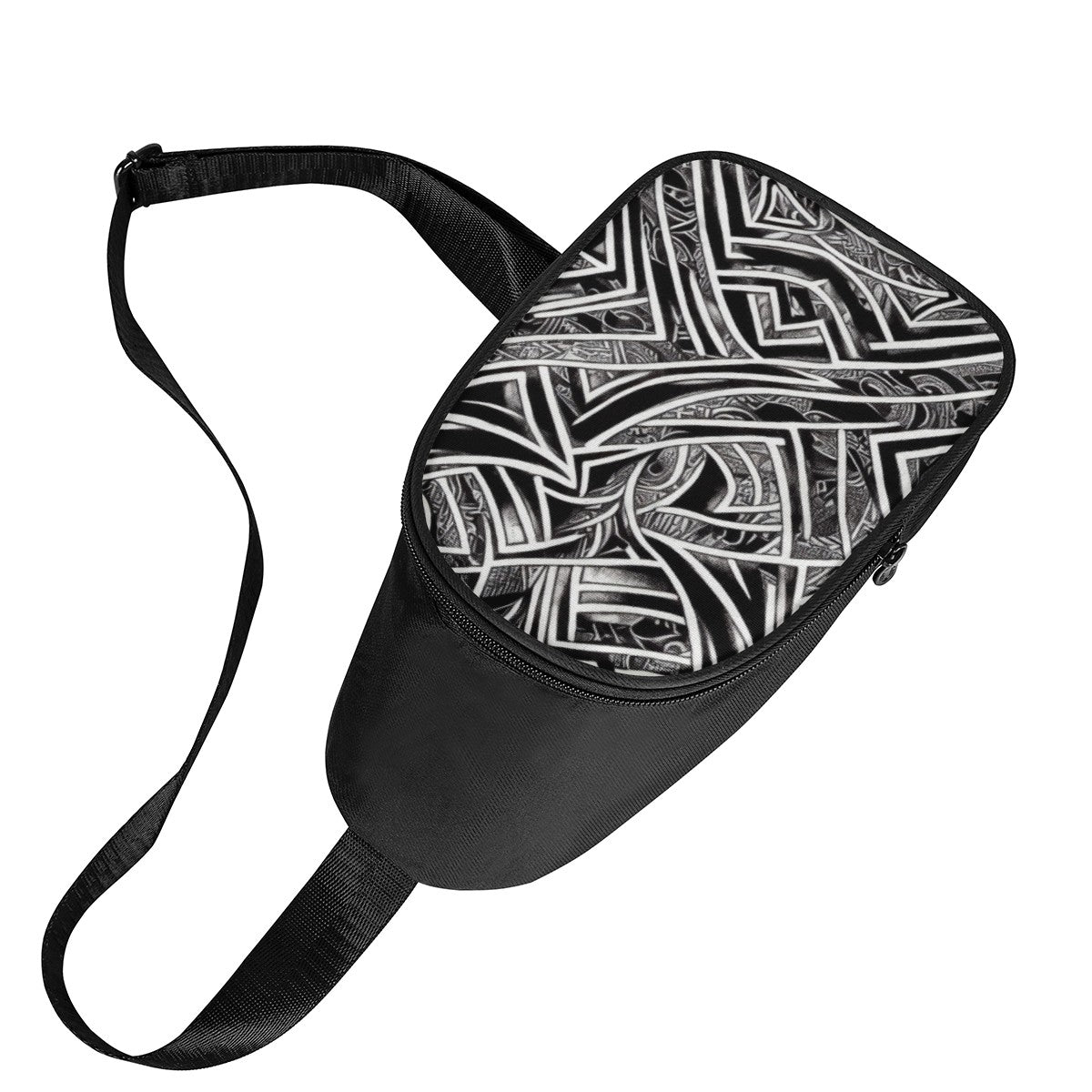 Black and White Polynesian Chest Bags