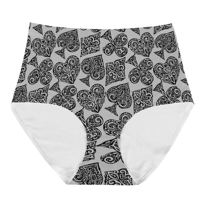 Poker Women's High Waisted Briefs - Luxtrini, LLC