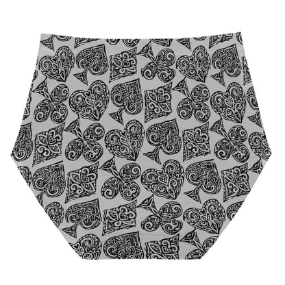 Poker Women's High Waisted Briefs - Luxtrini, LLC