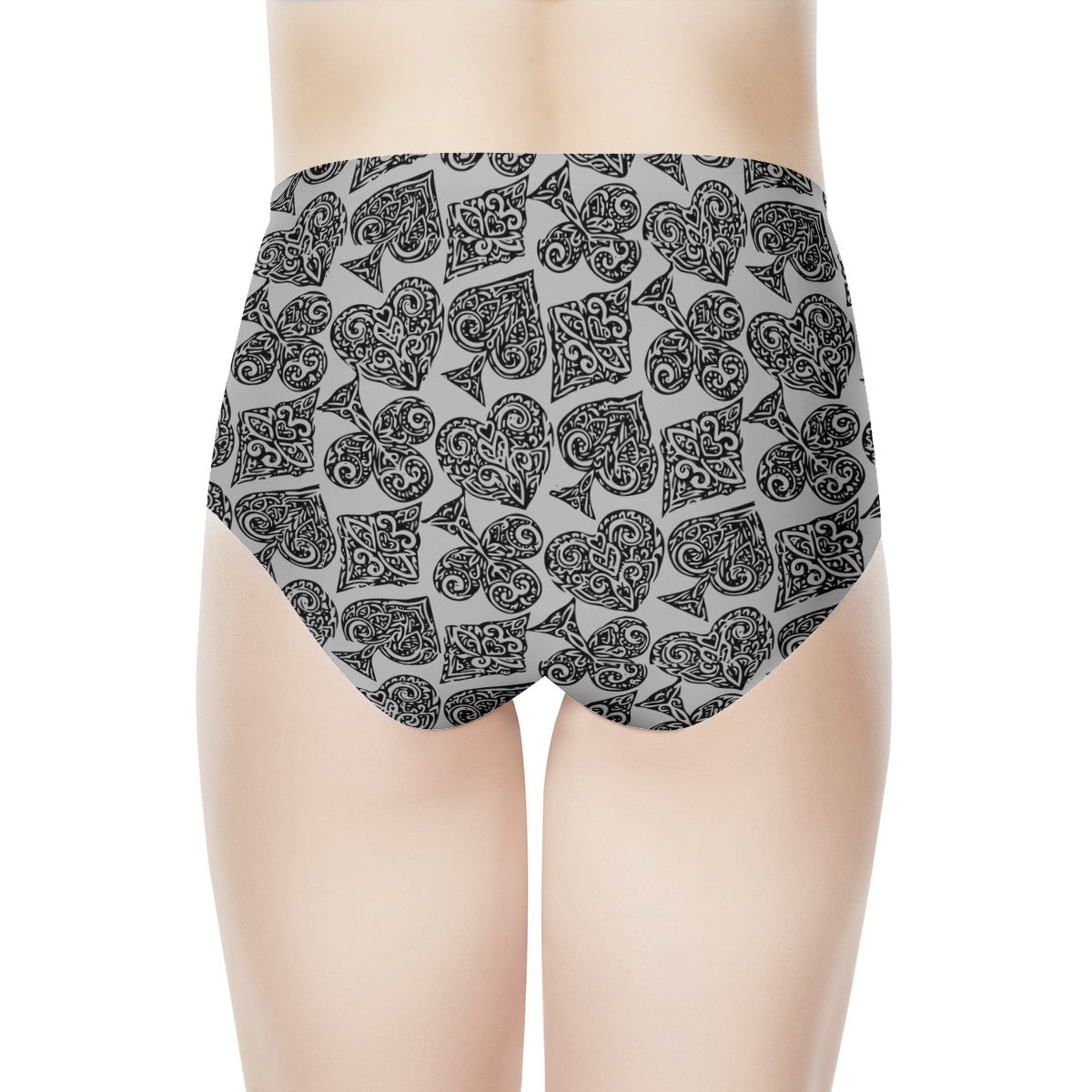 Poker Women's High Waisted Briefs - Luxtrini, LLC