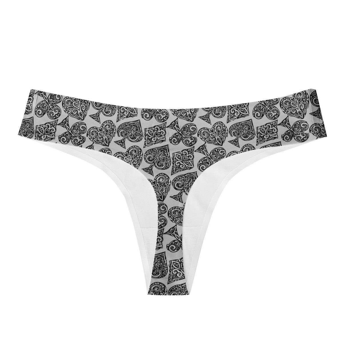 Poker Women's All Over Print Thongs - Luxtrini, LLC