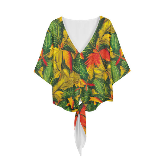 Poison Ivy Women V-neck Streamers Blouse