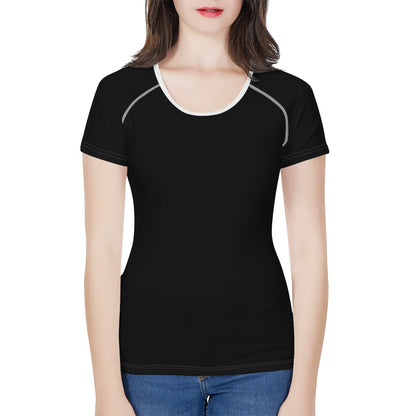 Black Women's All-Over Print T shirt