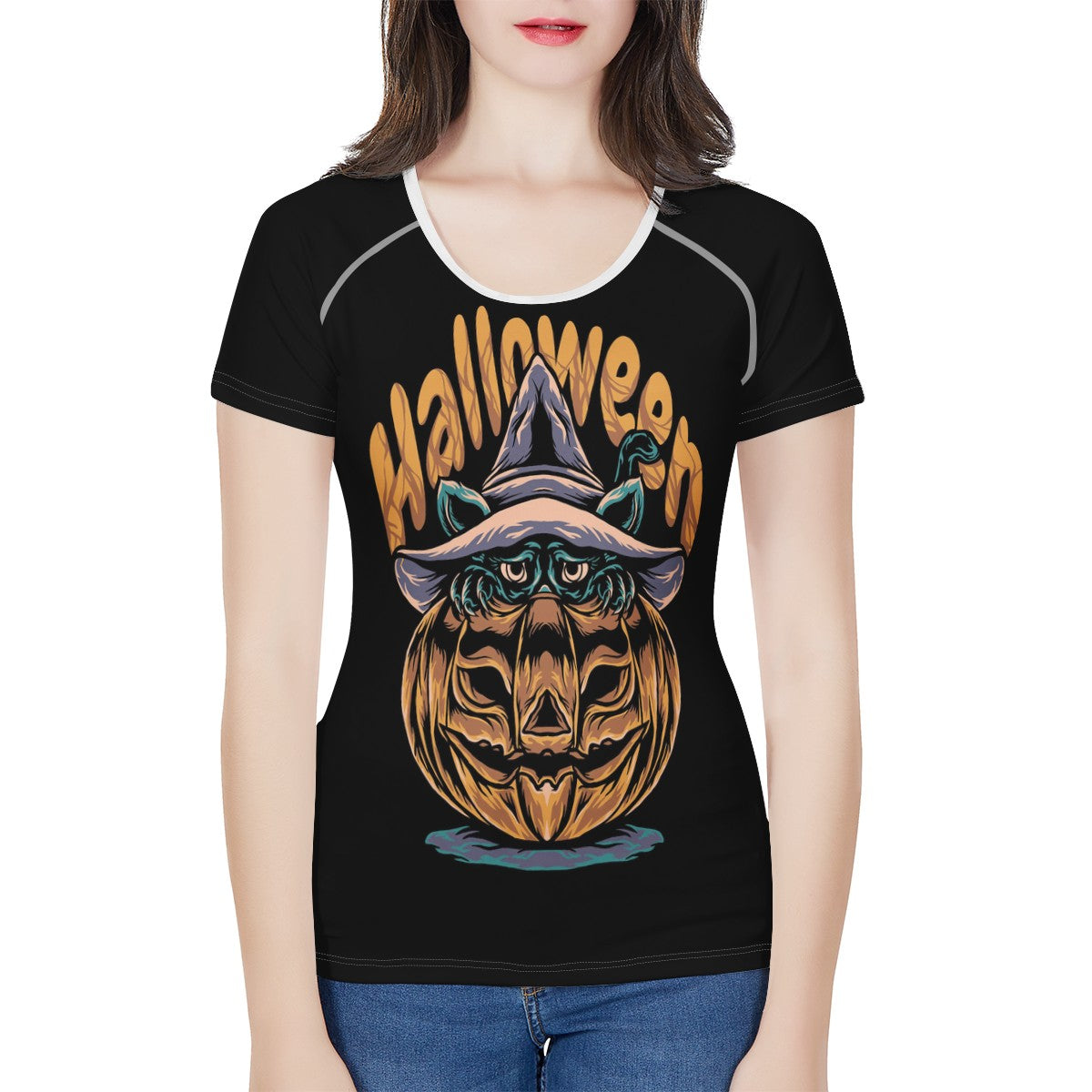 Halloween 2022 Women's All-Over Print T shirt - Luxtrini, LLC