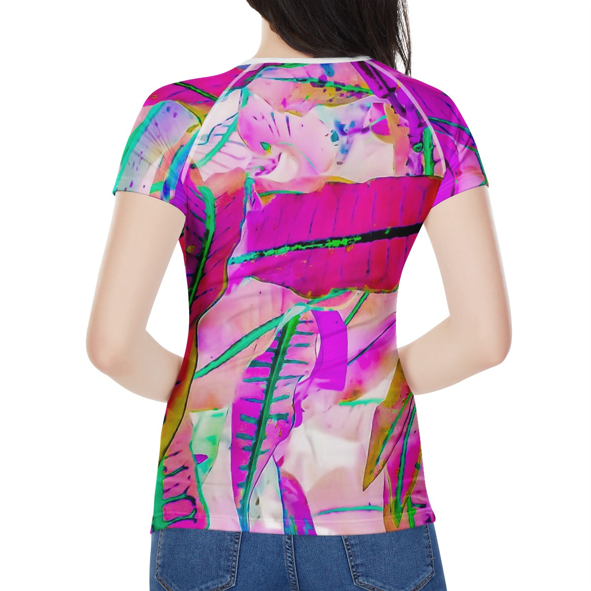 Purple Croton Women's All-Over Print T shirt