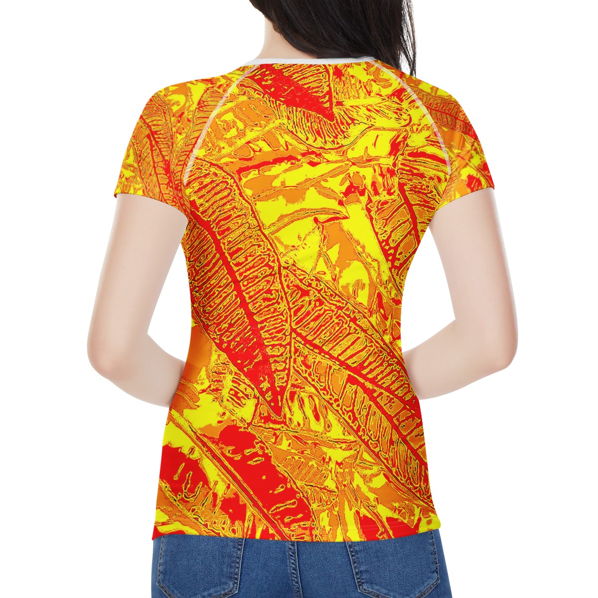 Orange Croton Women's All-Over Print T shirt