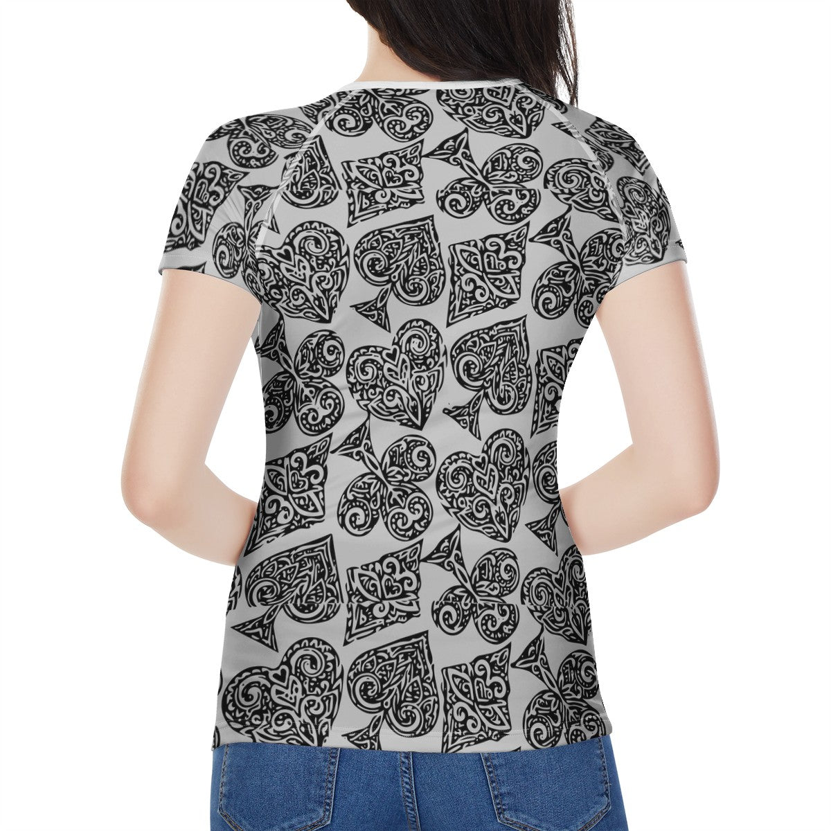 Poker Women's All-Over Print T shirt - Luxtrini, LLC