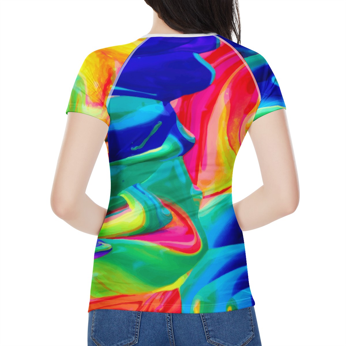 Rainbow Confusion Women's All-Over Print T shirt