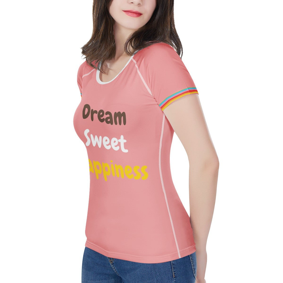 DREAM SWEET HAPPINESS Women's All-Over Print T shirt