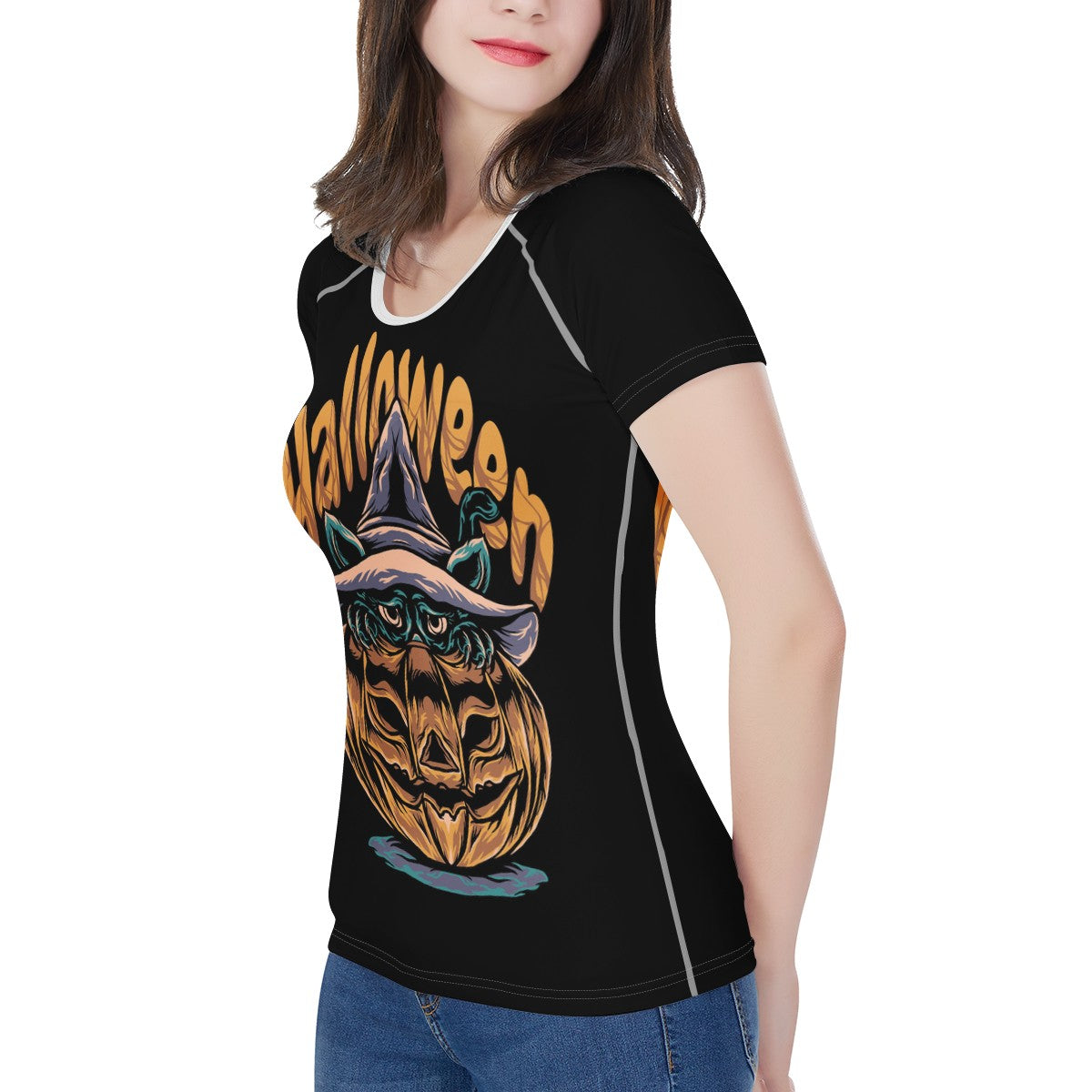 Halloween 2022 Women's All-Over Print T shirt - Luxtrini, LLC