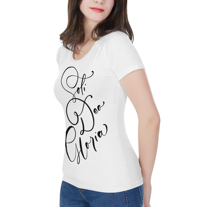 soli Deo gloria Women's All-Over Print T shirt