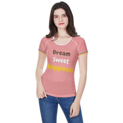 DREAM SWEET HAPPINESS Women's All-Over Print T shirt