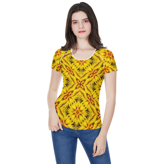 Yellow Toghu: Cameroon Women's All-Over Print T shirt