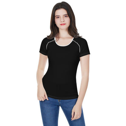 Black Women's All-Over Print T shirt