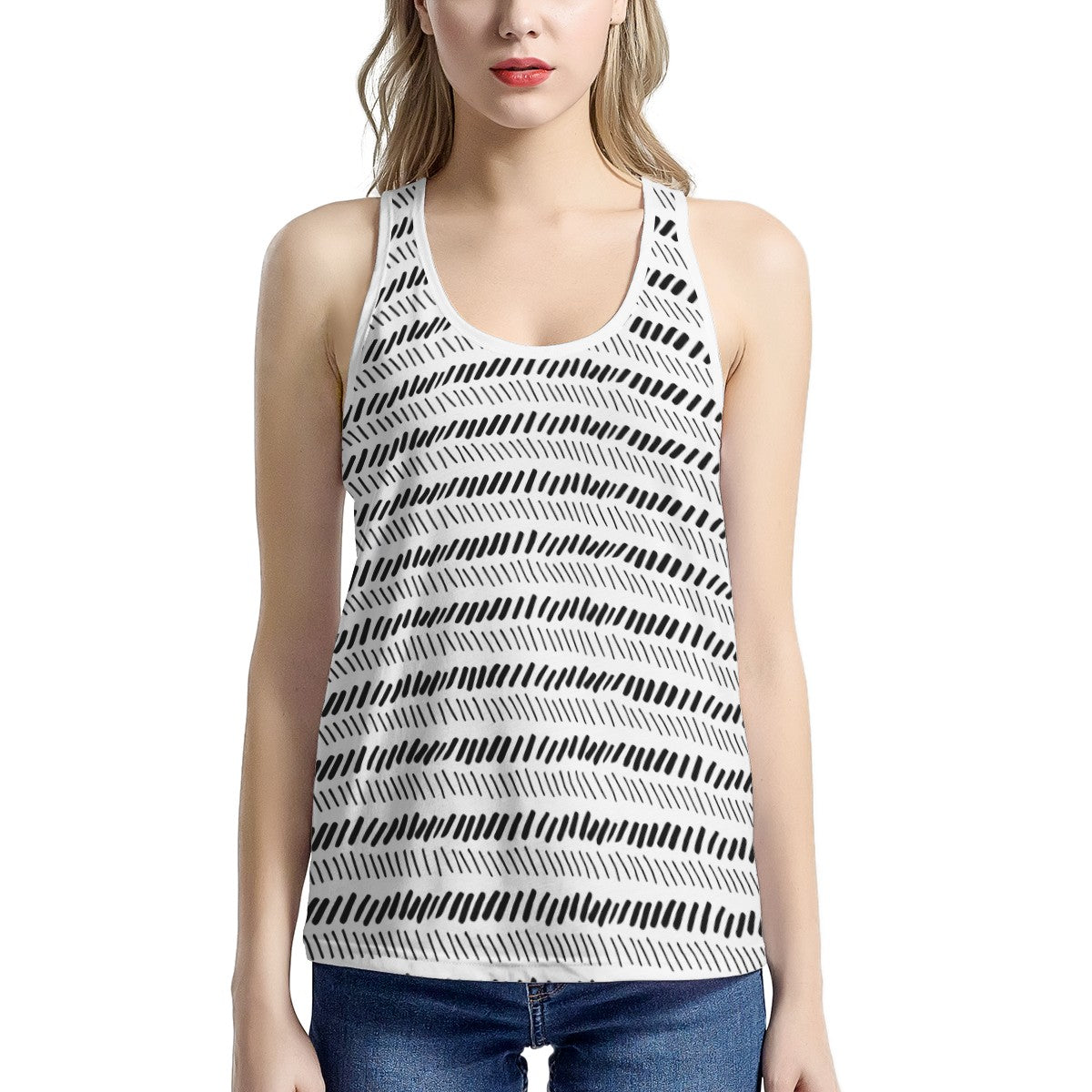 African Mudcloth Women's I-shaped Tank - Luxtrini, LLC