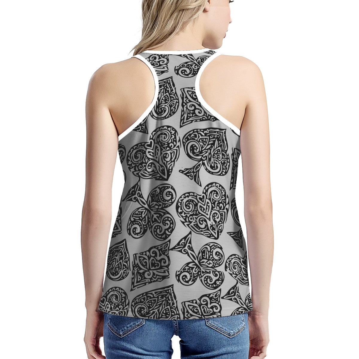 Poker Women's I-shaped Tank - Luxtrini, LLC